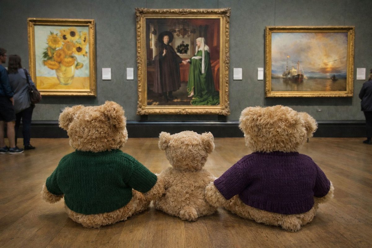 sfc_boarding's tweet photo. Our boarders had a fantastic Saturday trip into London, travelling by train to visit the National Gallery. Students explored some of the incredible artworks on display before spending time in Trafalgar Square. Boardington Bear stopped for a photo with one of the famous lions https://t.co/tavtdfHEe4