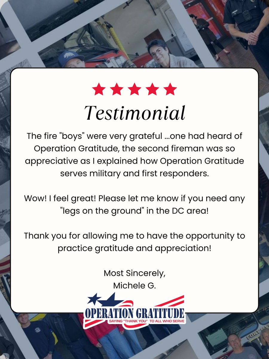 Operation Gratitude tweet media