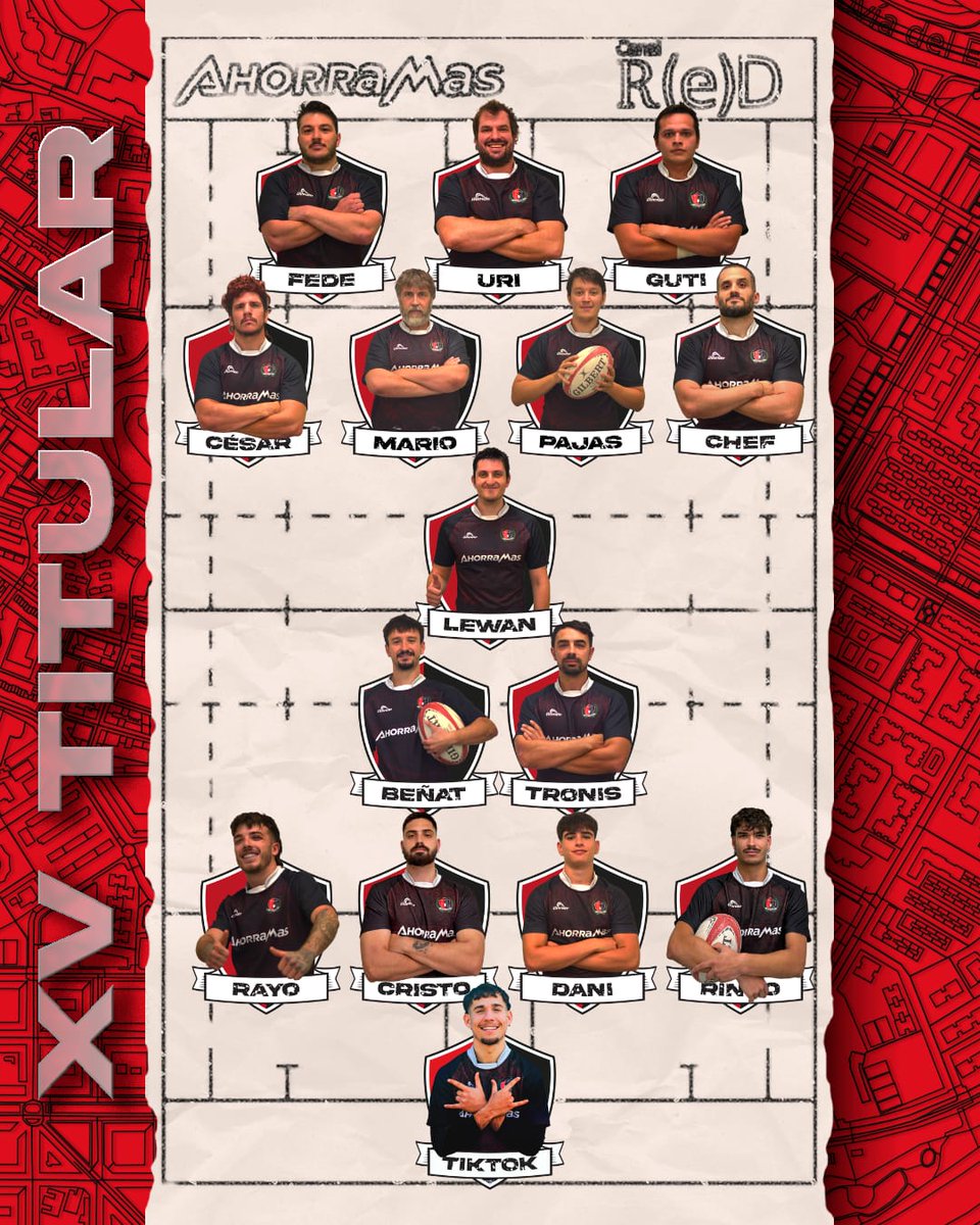 VallecasRU's tweet photo. 🏉 Convocatoria Masculino Negro 🖤 

Mañana DOMINGO nuestro Equipo Sénior Masculino Negro se enfrenta al equipo de @CRVeterinaria en nuestra casa de Arbolitos 🌲🌳.

🏟️ Campo de Rugby de Arbolitos.
⌚ 12:00

¡Venida a animar y a pasar un buen día de rugby y familia 🏉❤️! https://t.co/7wiZlyQjc3
