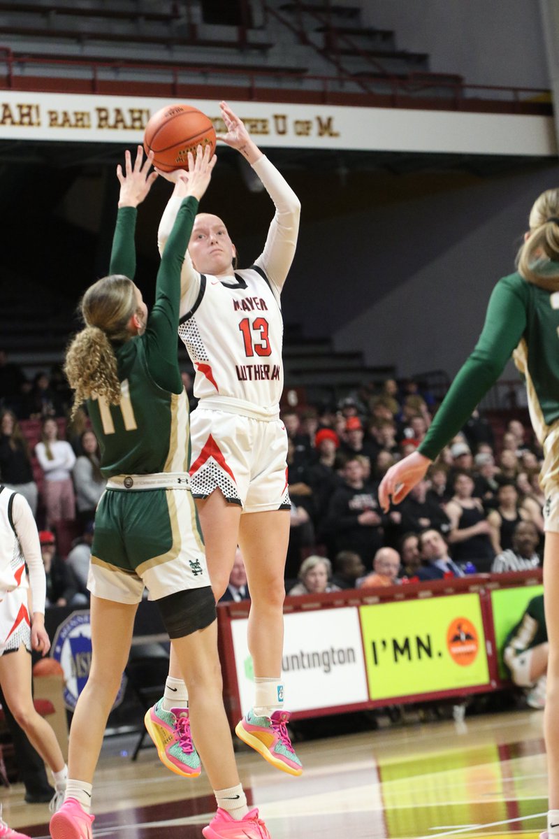 Kovar_HJsports's tweet image. Mayer Lutheran's Izzy Keaveny has been selected to the Class A All-Tournament Team. #HJSports