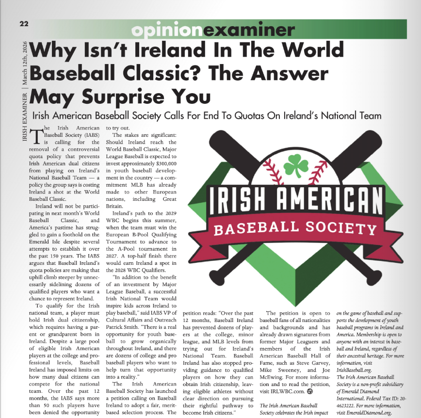 Irish American Baseball Society tweet media