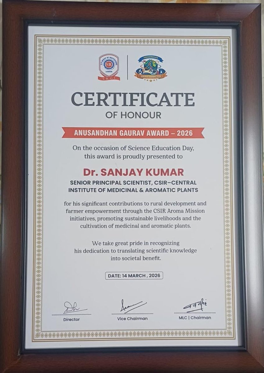 CSIR-CIMAP tweet media