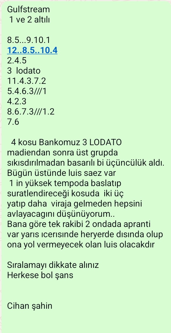 CihanSahin87's tweet photo. #altılı 
#yabancı 
#tjk https://t.co/ar7J5uXTt4