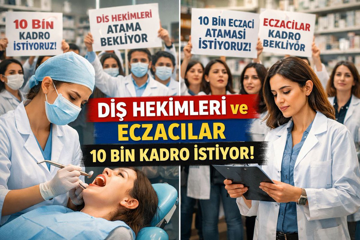 Söz verilen atamayı istiyoruz 
 #RteDişEczya10binAtama