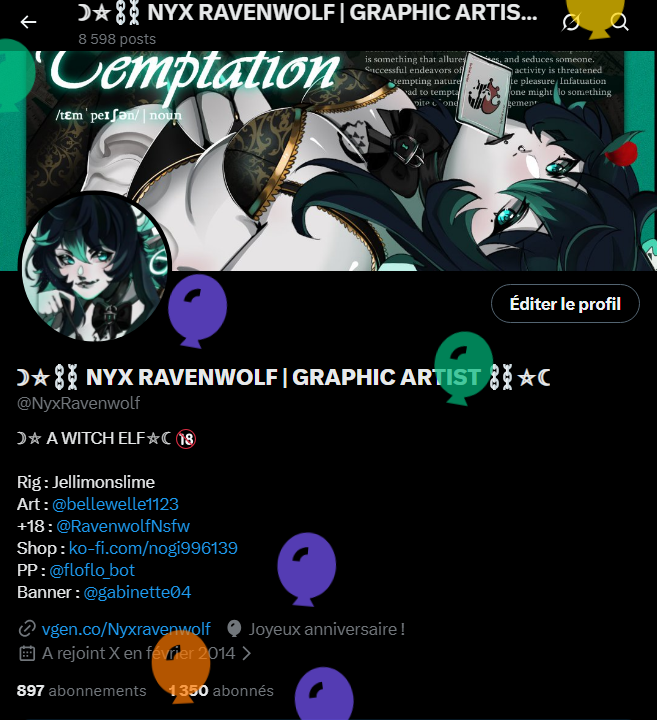 ☽⛥⛓ NYX RAVENWOLF | GRAPHIC ARTIST ⛓⛥☾ tweet media