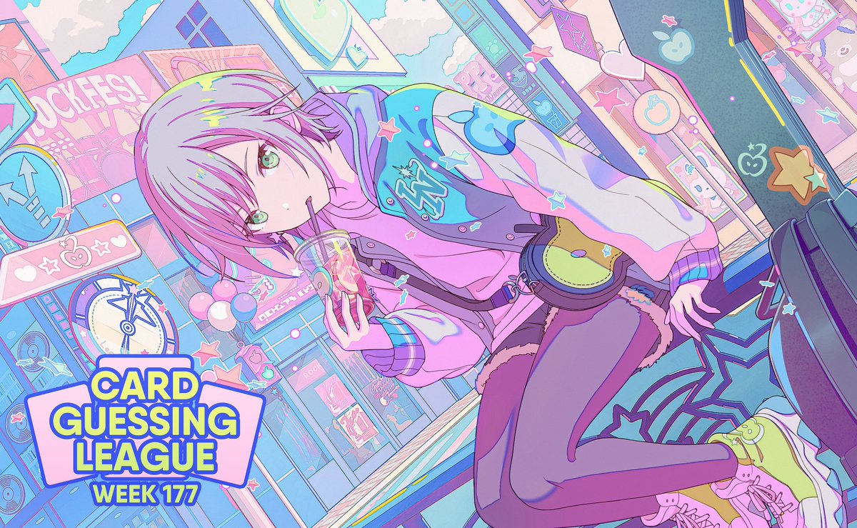 prskcgl's tweet photo. Week 177 of Card Guessing League will be held on 21/03 (Sat) 

Starter League: 8pm JST  
Main League: 10pm JST   

It's Shiho Week!! Keep your steps steady for this! 🍏🥤 https://t.co/EdxFeyxbMZ