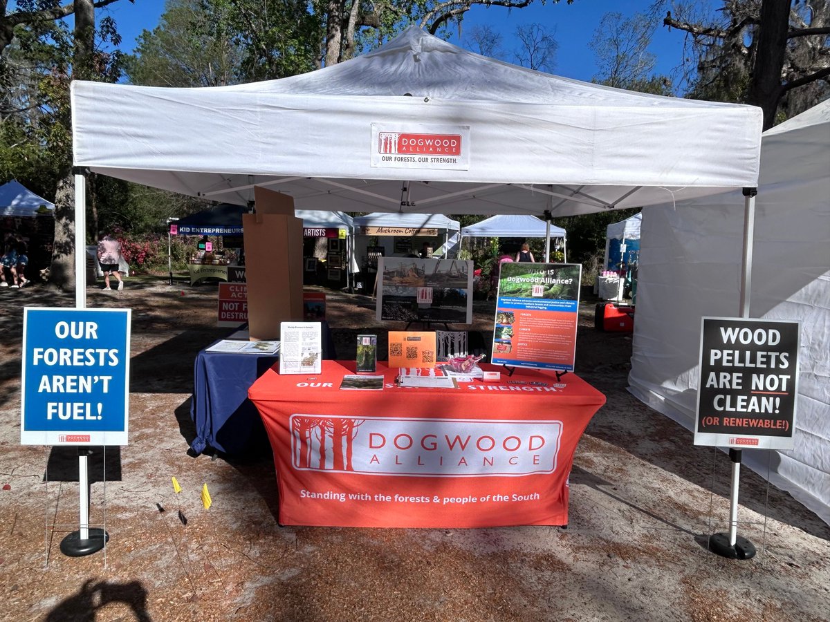DogwoodAlliance's tweet image. Dr. Treva Gear is at the Azalea City Festival in #Valdosta, #GA, sharing information about Dogwood Alliance and talking with community members about protecting Southern forests. Stop by and say hello 🌿