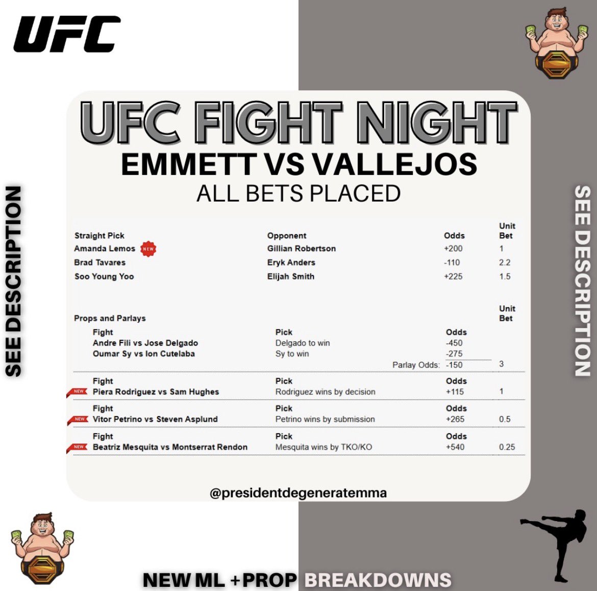 President Degenerate MMA tweet media