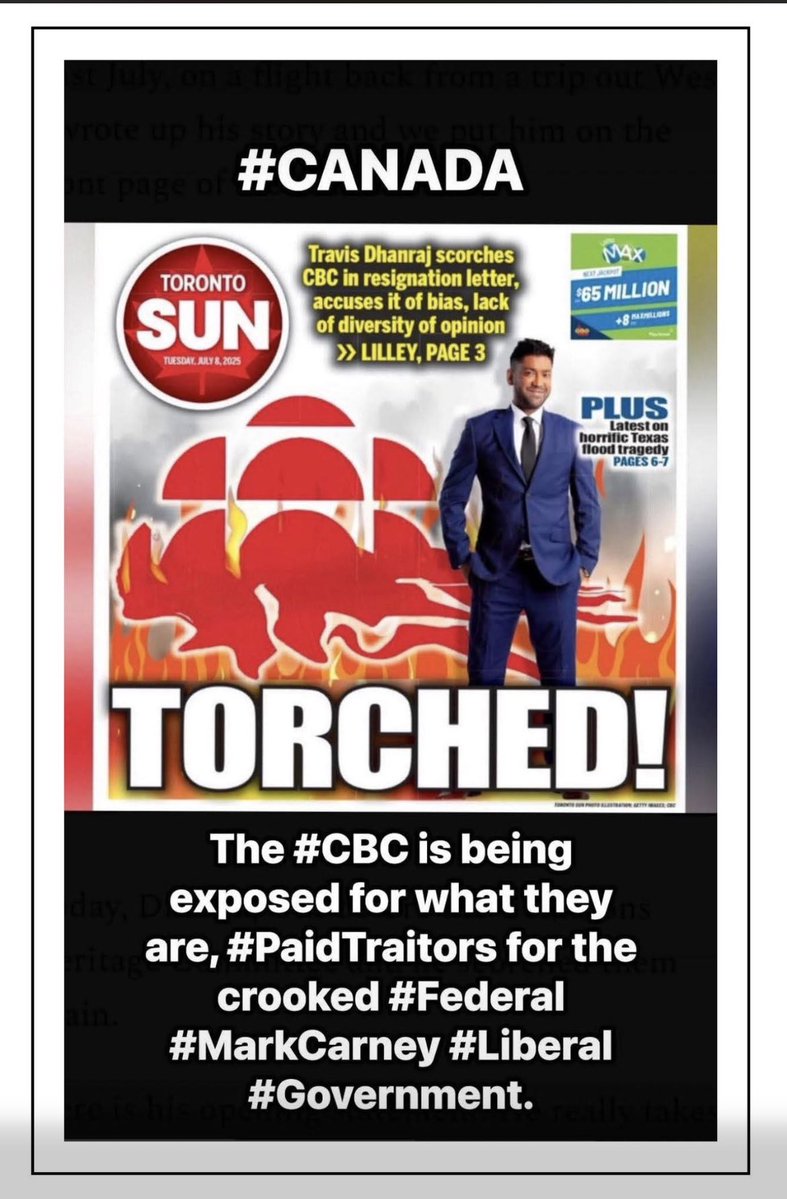 🇨🇦 - a new hero below for telling the truth about the CBC and Liberals