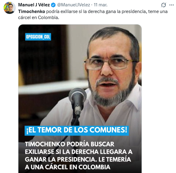 Rodrigo Londoño tweet media