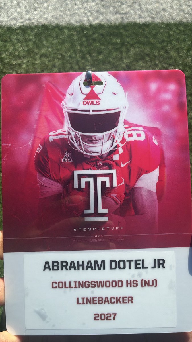 abelzddd's tweet photo. Grateful for the opportunity to visit Temple University for football was exciting. I saw the facilities and learned about the Temple Owls football program. #TempleTuff🦉🔴⚪️

@Temple_FB @CoachKCKeeler @keithdudz @CoachFourTUFF @CoachChiTUFF @RollColls https://t.co/pWbsX4HhDv