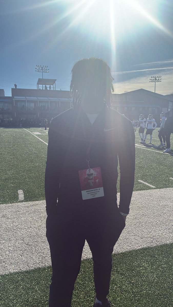 abelzddd's tweet photo. Grateful for the opportunity to visit Temple University for football was exciting. I saw the facilities and learned about the Temple Owls football program. #TempleTuff🦉🔴⚪️

@Temple_FB @CoachKCKeeler @keithdudz @CoachFourTUFF @CoachChiTUFF @RollColls https://t.co/pWbsX4HhDv