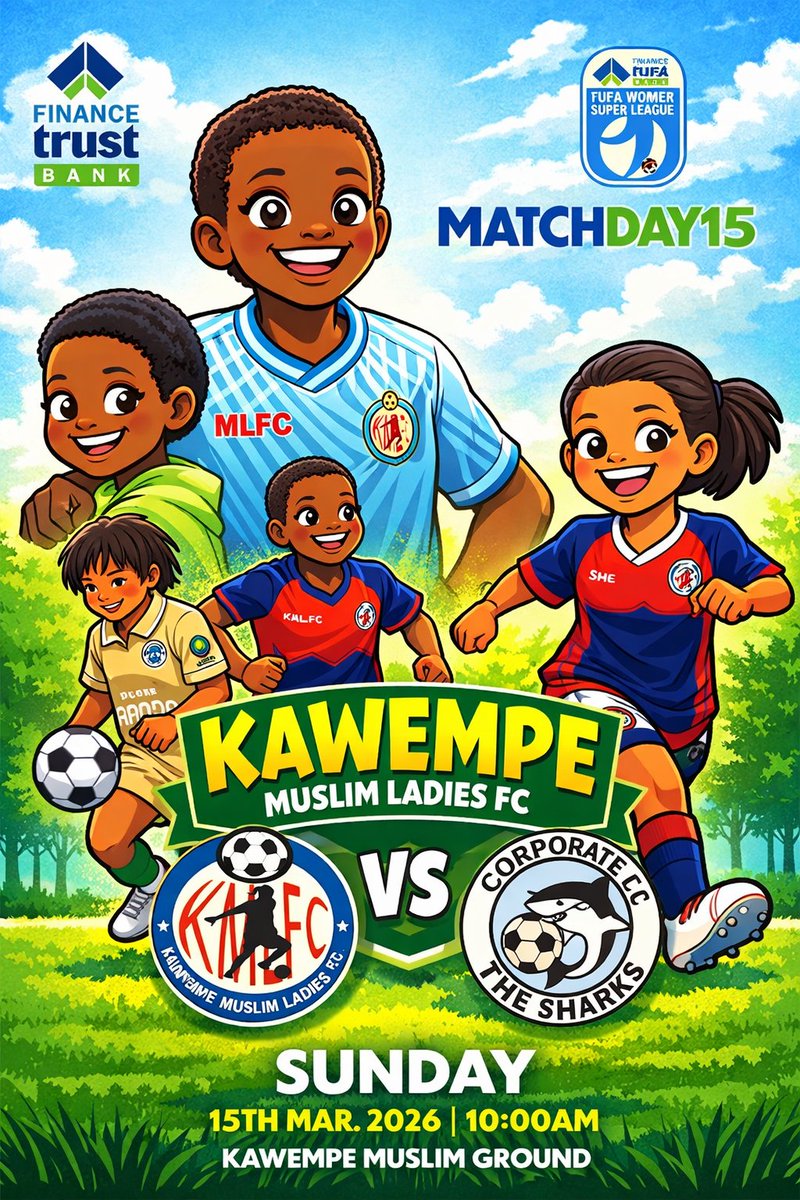 Tomorrow in the <a href="/FUFAWSL/">Finance Trust Bank FUFA Women Super League</a> 
It's the 2rd hosting the 1st.
#Wargames <a href="/AshiatNaluggwa/">Ashiat Naluggwa</a>