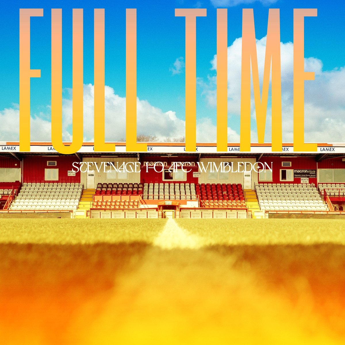 ESCCUZS's tweet photo. End.
@StevenageFC 1-0 @AFCWimbledon 
@AFCwimbledon_FR https://t.co/XA1dbcdL4g