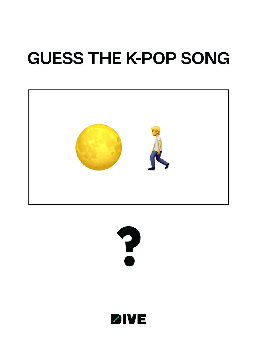 thedivestudios's tweet photo. Can you guess this K-Pop song?! 🌔 https://t.co/y3RKYbZBUU