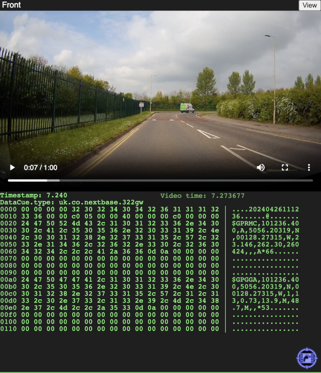 away_team's tweet photo. Great feedback from @opengeospatial Testbed-21 GIMI audience to our dual dash cam demo showing how binary metadata can be accurately synchronised with front and rear videos using #WebVMT in a web browser. Discover more details at https://t.co/CEUqcZYd1G @W3C @NextbaseUK https://t.co/IWp54BGqGS