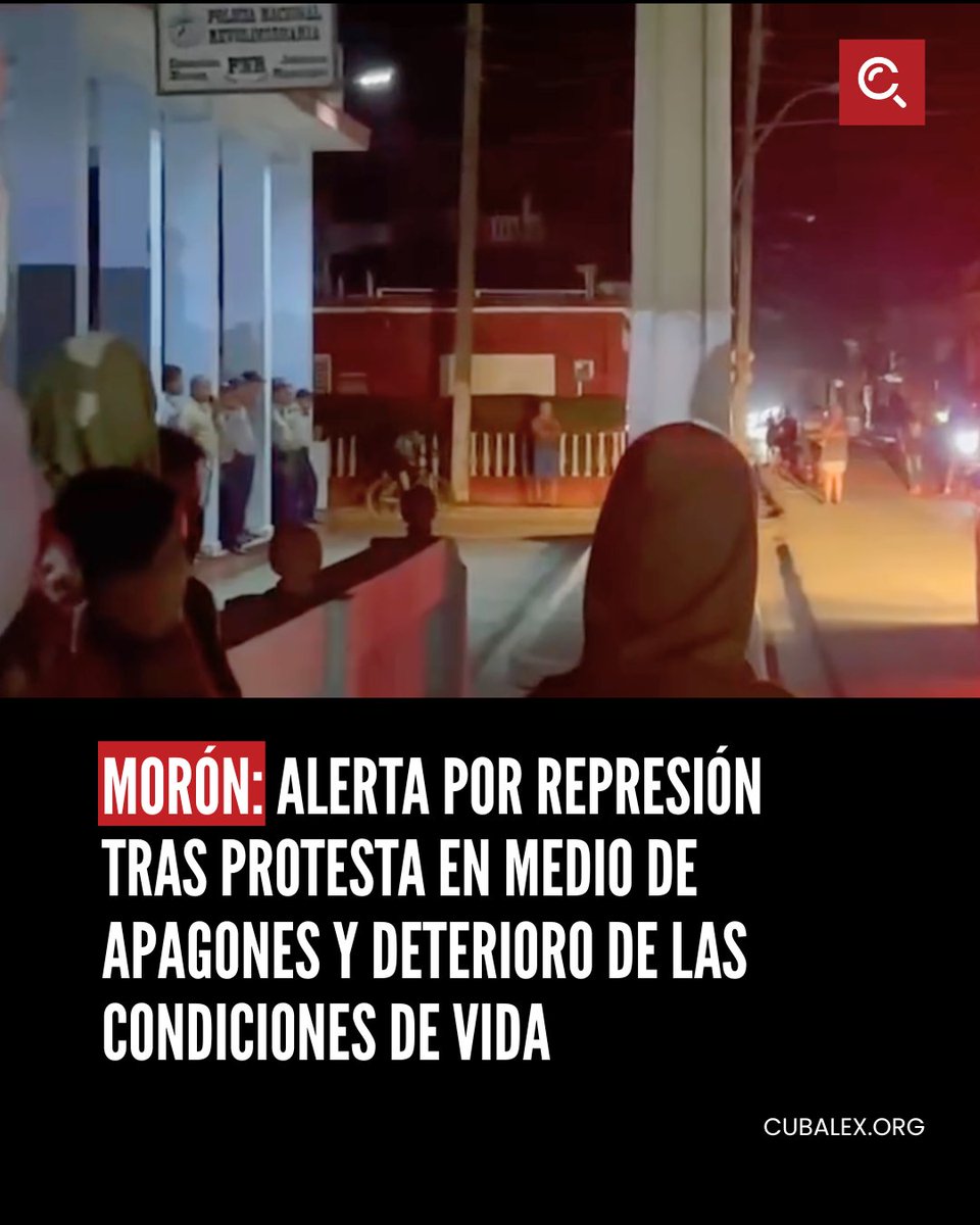 CubalexDDHH's tweet image. 📢#Protesta | Durante la noche del 13 de marzo se registró una protesta en #Morón, #CiegoDeÁvila, que se extendió hasta la madrugada, en medio de reclamos ciudadanos de carácter político y cívico ante los prolongados apagones, la falta de alimentos y el deterioro de las
