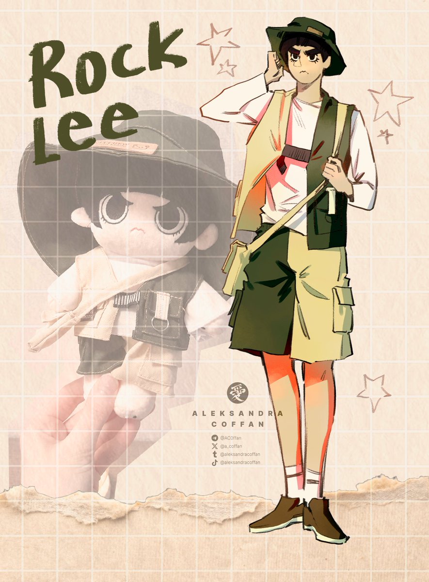 a_coffan's tweet image. I'm so happy that now I have a teddy Lee!! 😭😭😭❤️❤️❤️ I ordered him some clothes and decided to dress him up in this image
I'm crying what a miracle he is

#rocklee #lee #naruto