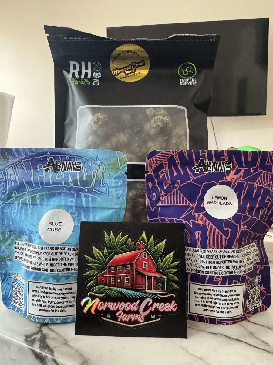Motokesnsmokes's tweet photo. Another smooth landing from @N0RW00DCREEK the banana taffy smells and looks insane!!! Can’t wait to break these open and yall I can say you don’t come with them to BS they won’t give you BS. ALL GAS NO BREAKS!! Another order being placed soon for sure!!! https://t.co/qXUa1t9vl5