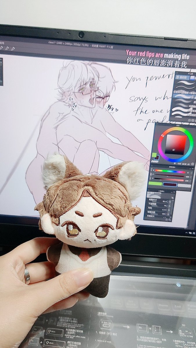 guys my little doll is so cute drawing #clex btw #wip https://t.co ...