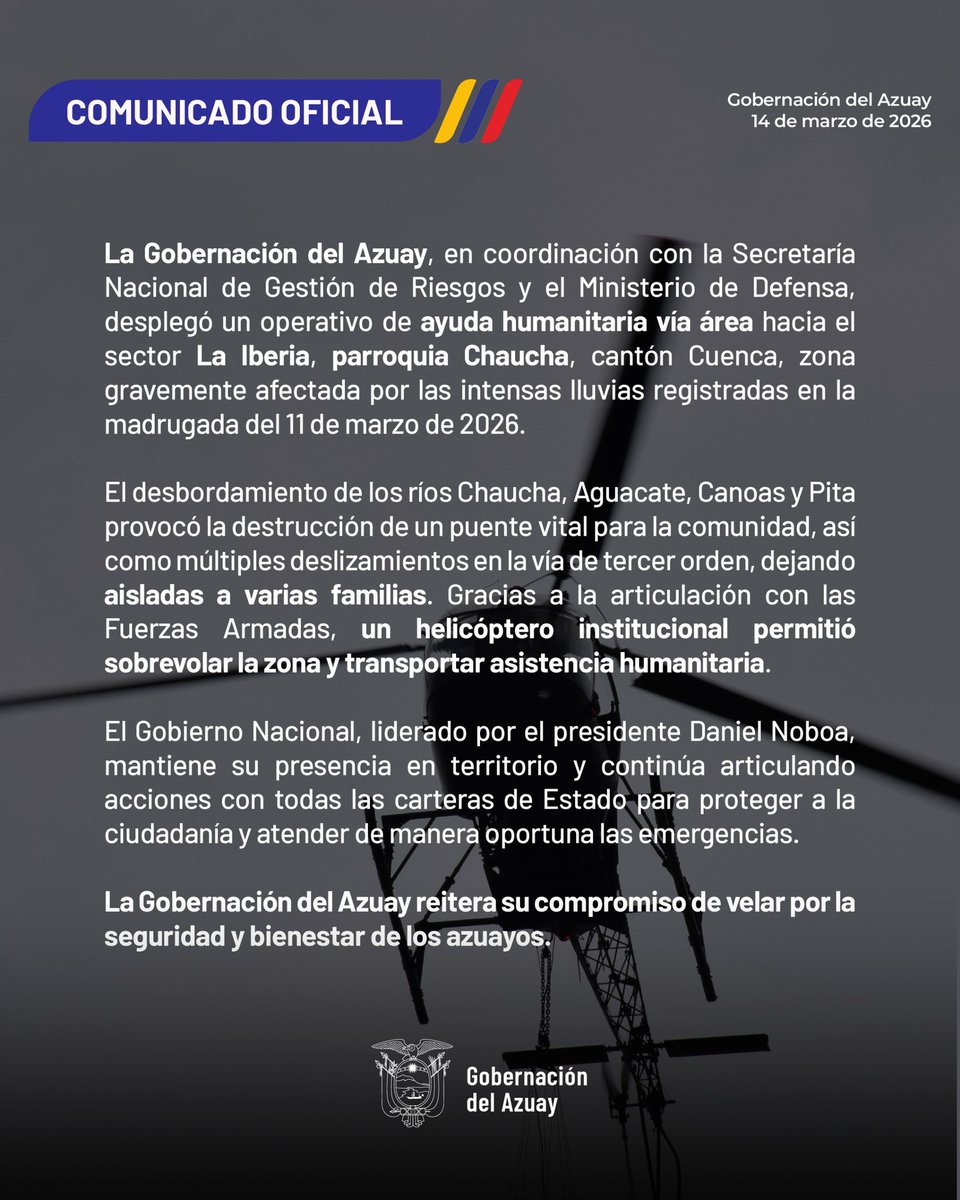 goberazuay's tweet photo. Atención 🚨

Información importante 👇🏻 https://t.co/NC5vbb0N0h