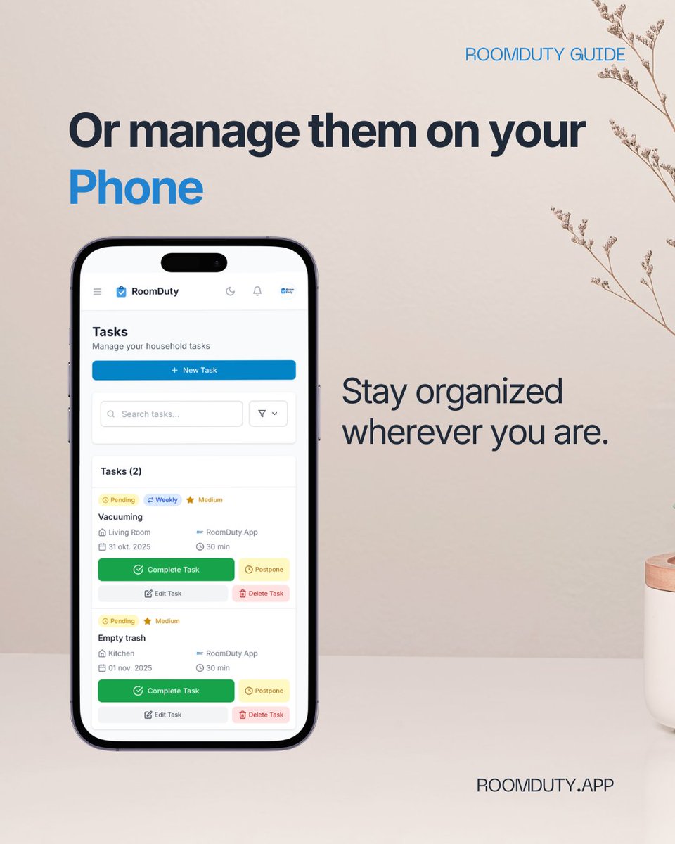 RoomDutyApp tweet media