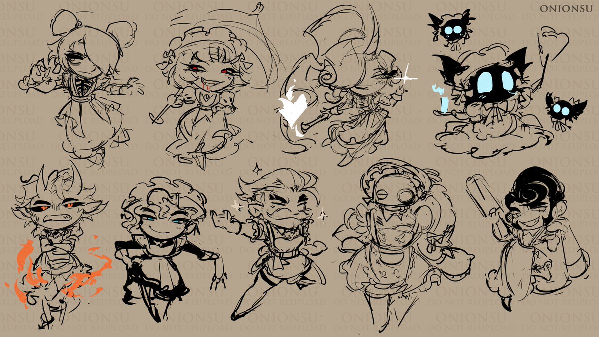 here's some more maids (+ updated the first one a bit)