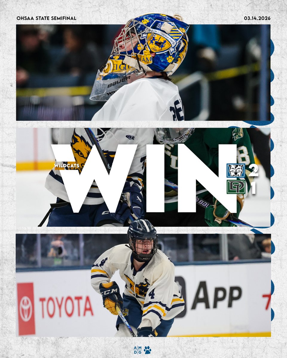 SIHSSports's tweet photo. HKY: WE WILL SEE YOU TOMORROW!!! KYLE RUCINSKI SCORES THE GAME-WINNING GOAL IN THE 3RD OT PERIOD!
#GoCats https://t.co/CgcCwO8vud