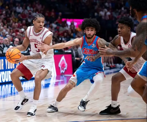 Arkansas edges Mississippi 93-90 in OT to reach SEC Title Game:

secrant.com/sec-basketball…