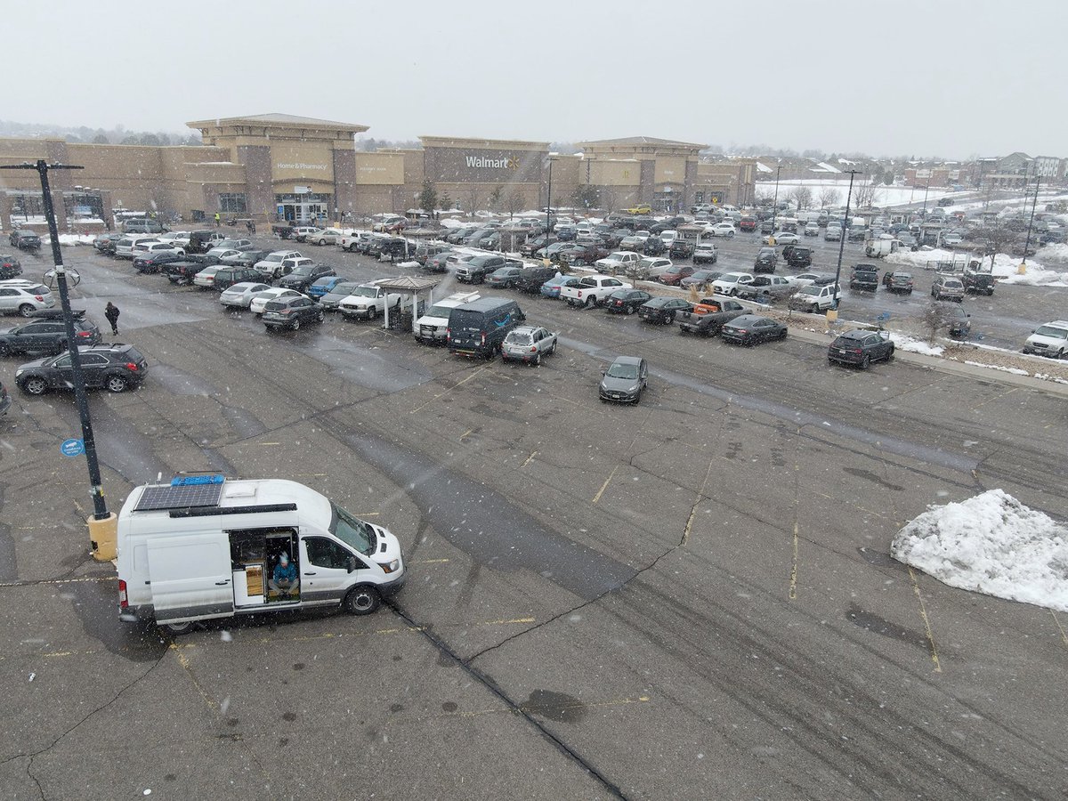 Walmart parking lot, Toronto, Canada, photo by John Dao-Tran