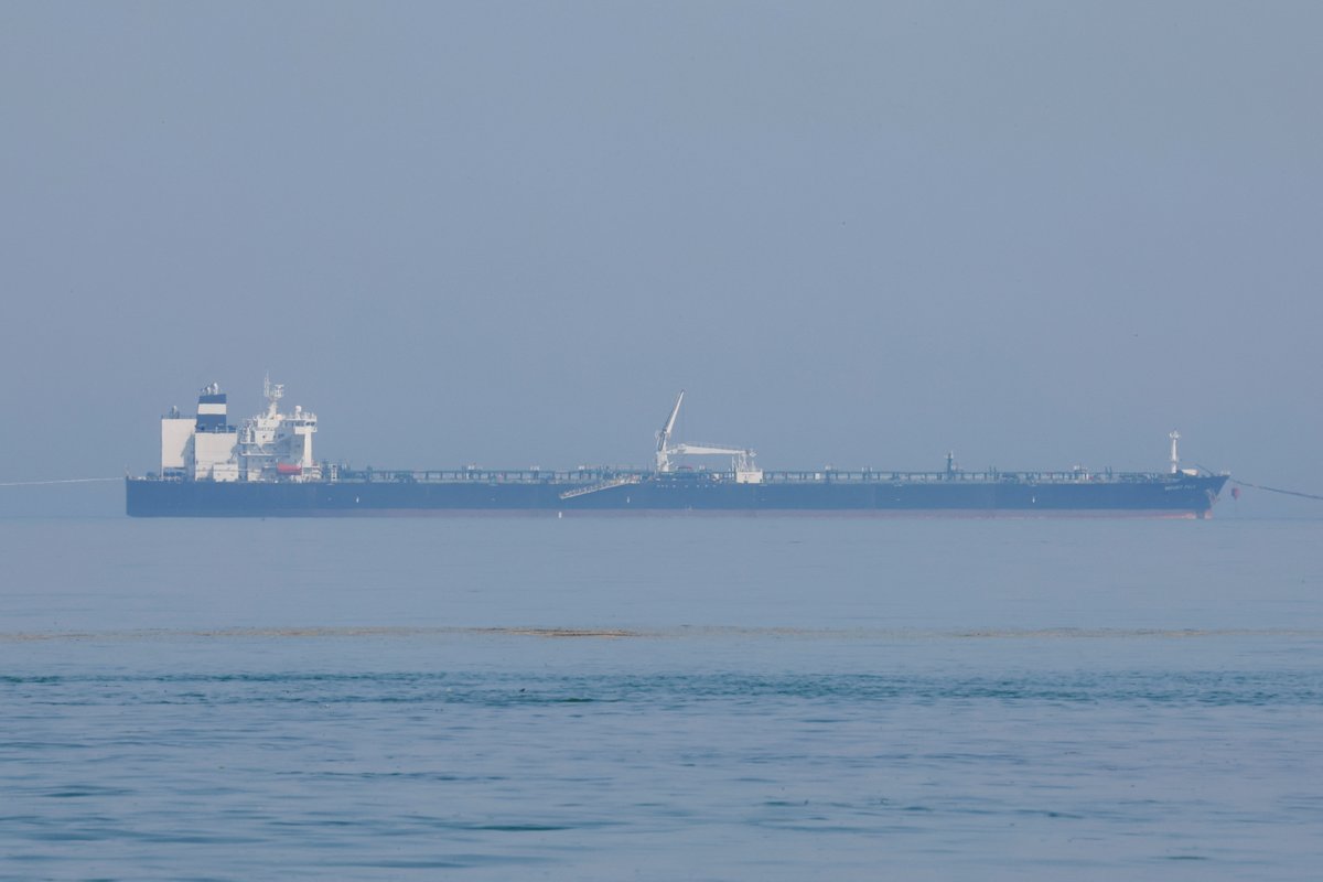 Oil tanker sailing on calm waters