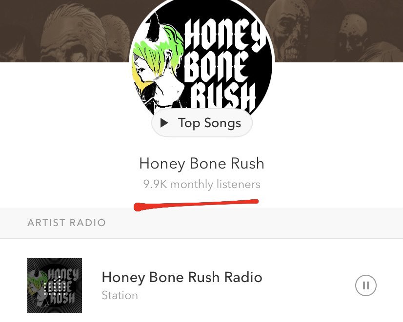 HoneyBoneRush's tweet image. Thank you for all your support on #Pandora 🙏🏼🤘🏼