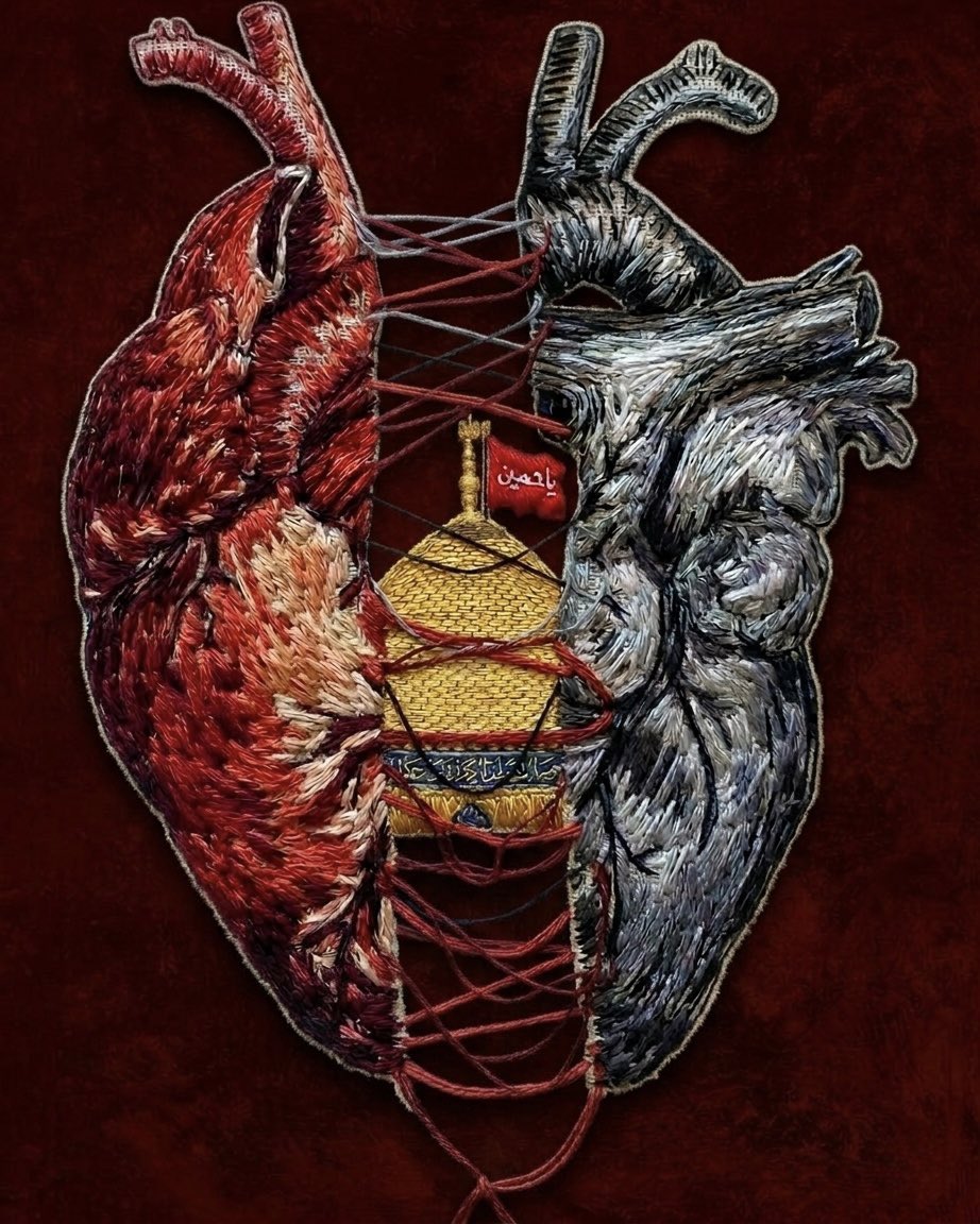 "أَفـؤادي جُـنَّ بحبِّـهِ فغـدا يـُنادي
واحُسيناهُ.. وذاكَ أقصى مُرادي"