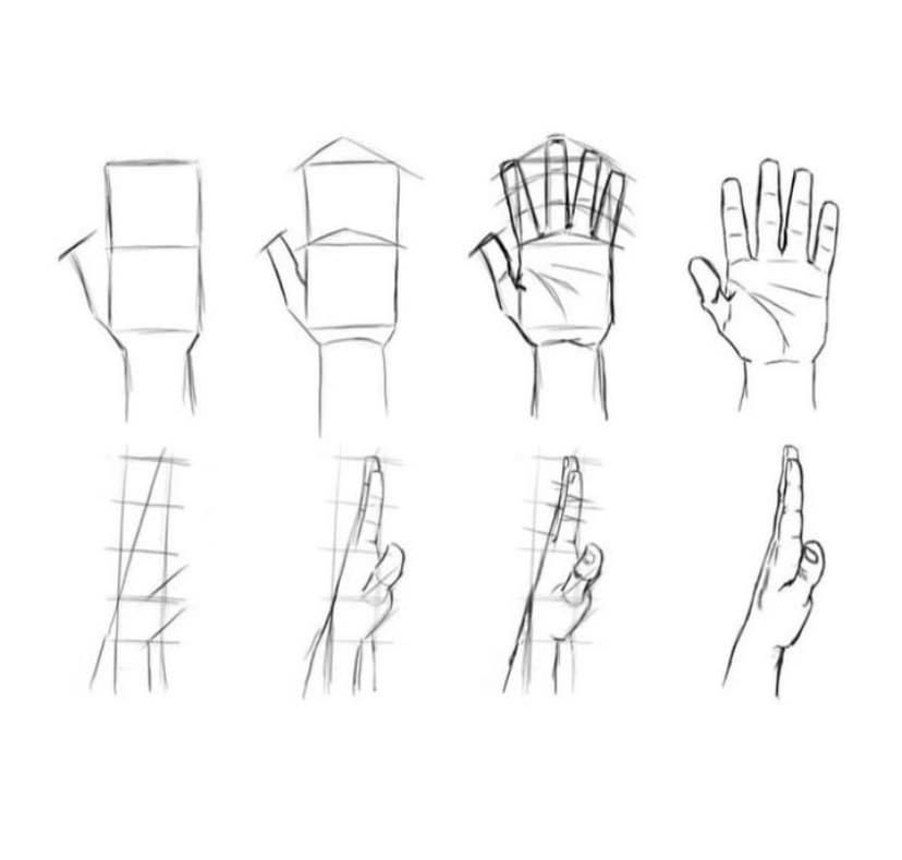 Hands get easier when you break them into simple shapes 👇
