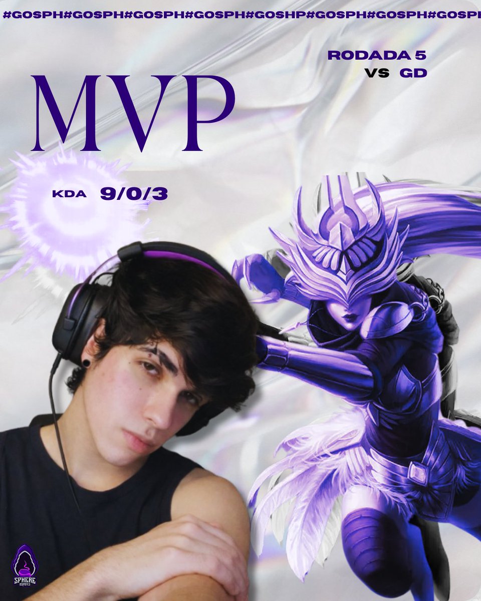 Sphere_Esports's tweet photo. Vitória pra conta! 🔥
Grande atuação da equipe e o destaque da partida foi o nosso mid Cassianjo, garantindo o MVP do jogo. 💜
Parabéns pela performance, seguimos! #GOSPH https://t.co/9jVmieh61c