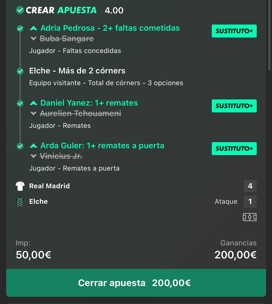 Bets_Locas's tweet photo. OTRA FUNBET CUOTA 4
✅✅✅
Y hoy…
Cuota 11 ✅
Cuota 6 ✅
Cuota 4 ✅

Otro día ESPECTACULAR 🔥

Si mañana quereis más darle caña a esto https://t.co/EOSc9Itk8e