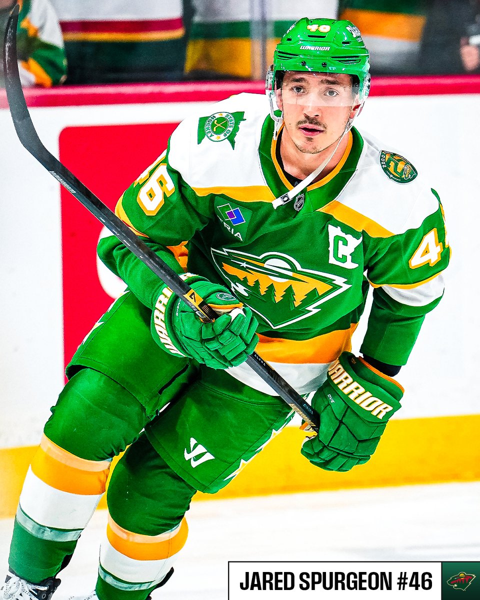 It's Mr. 1,000! 🙌 

Jared Spurgeon is playing his 1,000th game tonight!