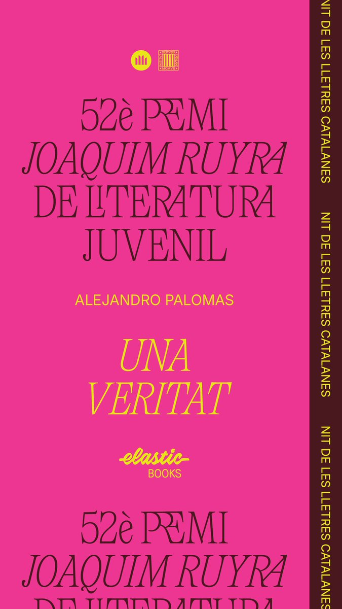 ElasticLlibres's tweet photo. “Una veritat” d’Alejandro Palomas guanya el 52è Premi Joaquim Ruyra! 📖

«Un retrat encertat del món emocional dels joves, a partir de les absències, els silencis i les fragilitats familiars.» @omnium https://t.co/Q0LConvzlW