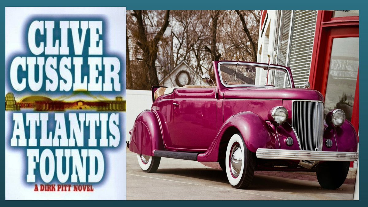 CliveCussler_'s tweet photo. ATLANTIS FOUND was published in 1999.  Dirk Pitt drove this 1936 Ford Cabriolet Hot Rod in the story.  The car will be on display at The Cussler Museum this summer in Arvada, Colorado. https://t.co/DlrWahExaa

#classiccars #adventure #novels #reading #hotrods https://t.co/eFVCniVtG6