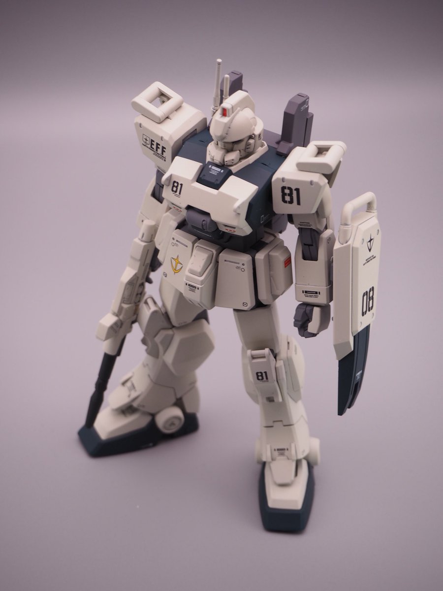 GpNkus's tweet photo. ガンプラ完成ポスト
HGUCガンダムEz8
毎度の素組だけど今回は調色がスムーズだったイェイ

#ガンプラ好きと繋がりたい 
#ガンダムEz8 
#ガンプラ完成品 https://t.co/hxBFa6Yzfp