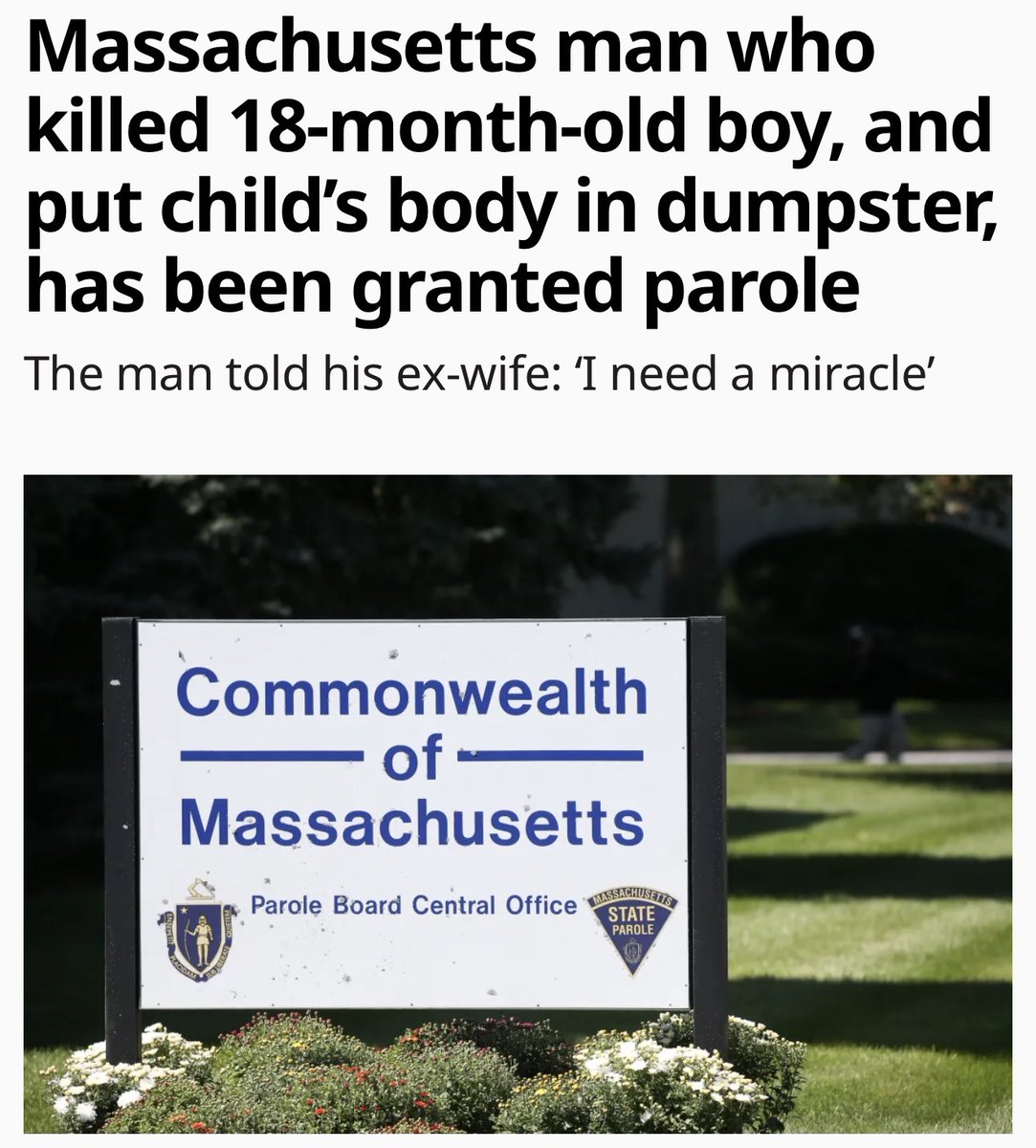 ShortsleeveMA's tweet photo. There is a sickness that has infected Maura Healey’s Parole Board. I do not know another explanation. Scores of murder convicts have been let loose, but this one is the most egregious I have yet to learn of. What is wrong with these people, and when will Maura Healey take action? 

Read more here: https://t.co/pgkktSqydP

#mapoli #magov