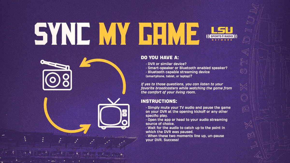 LSU Sports Radio Network 🐅📻 tweet media