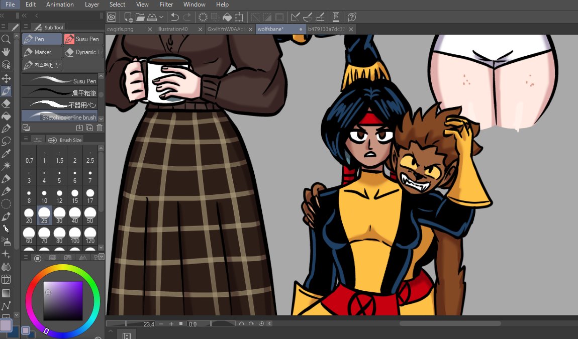 ink_cornrbox's tweet photo. dani and her familiar 
#danimoonstar #rahnesinclair #newmutants #xmen #WIP https://t.co/5lRd4sqCQn