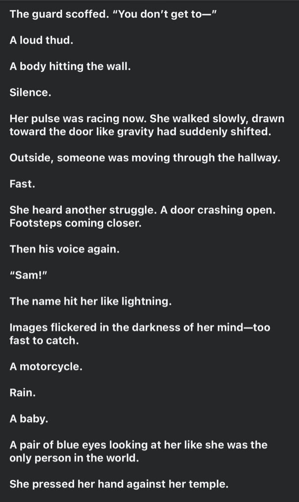 Walks_LikeRain's tweet image. Fan fiction of Jason finding Sam #JaSam