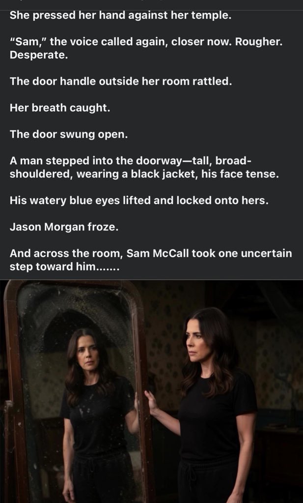 Walks_LikeRain's tweet image. Fan fiction of Jason finding Sam #JaSam