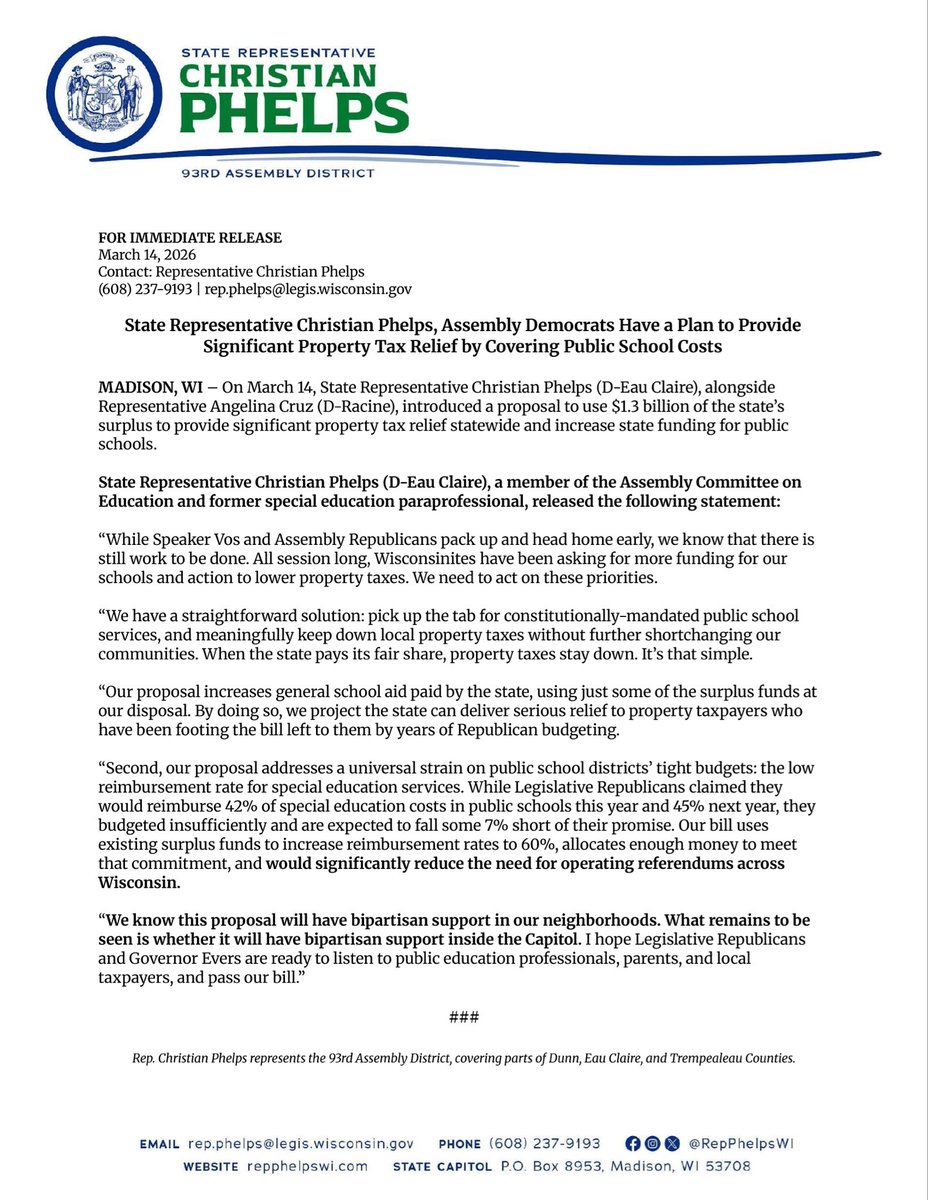 Rep. Christian Phelps tweet media