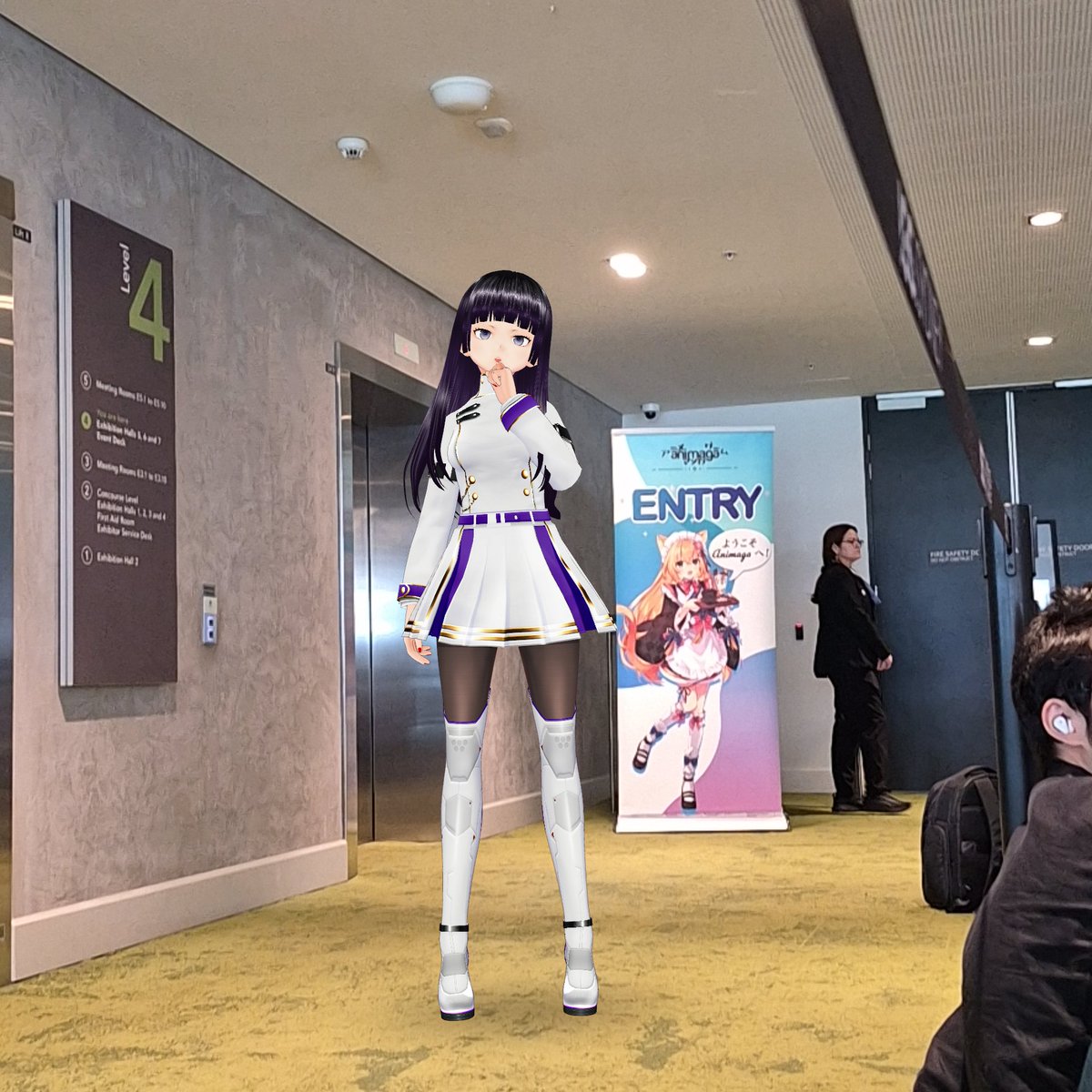 LynxRaide's tweet photo. Second day in line

#AnimagaSydney #VRoid #VRoidMobile https://t.co/ma2Ele5FJd