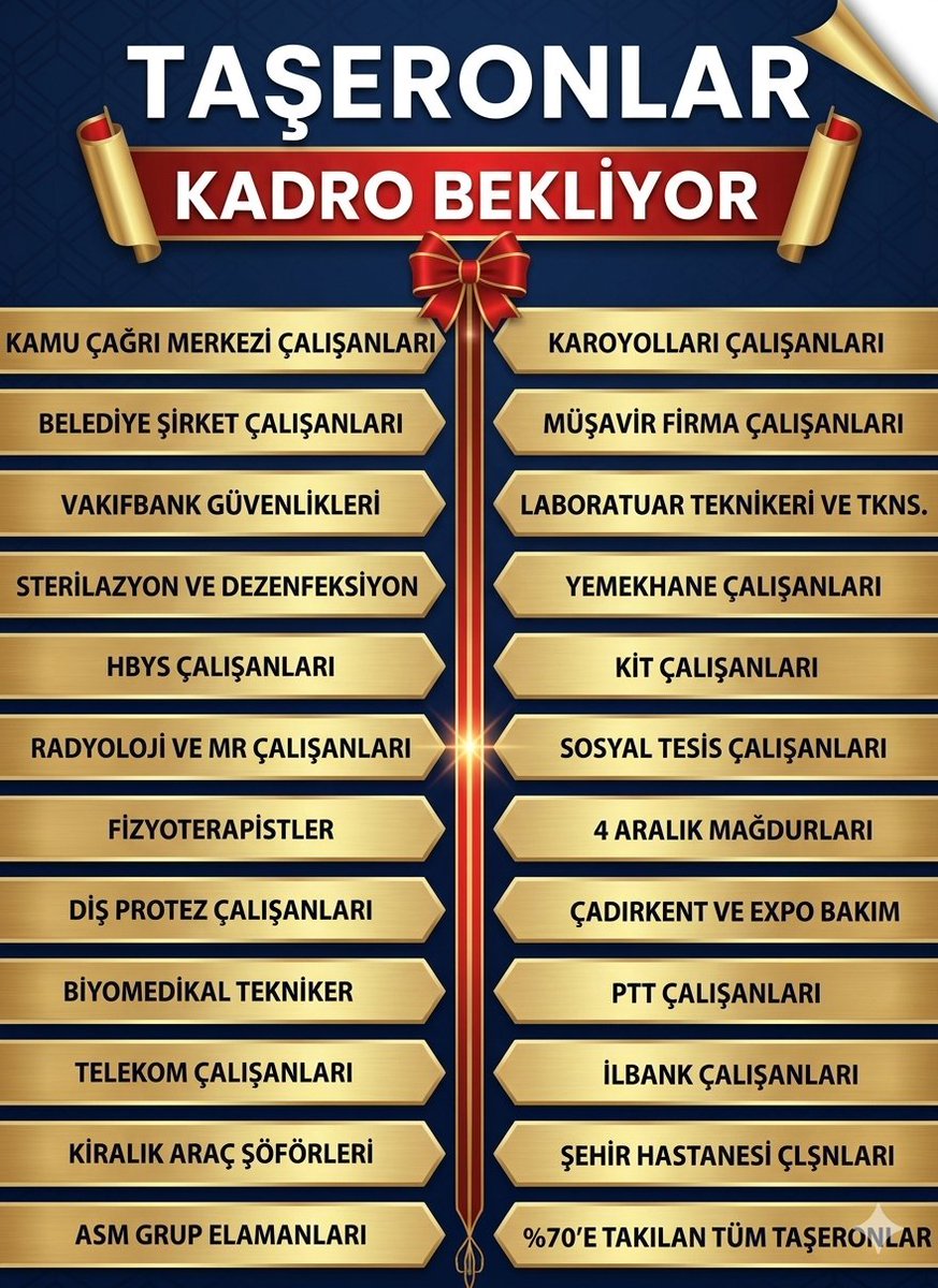 kamudaki taşeron işçi tweet media