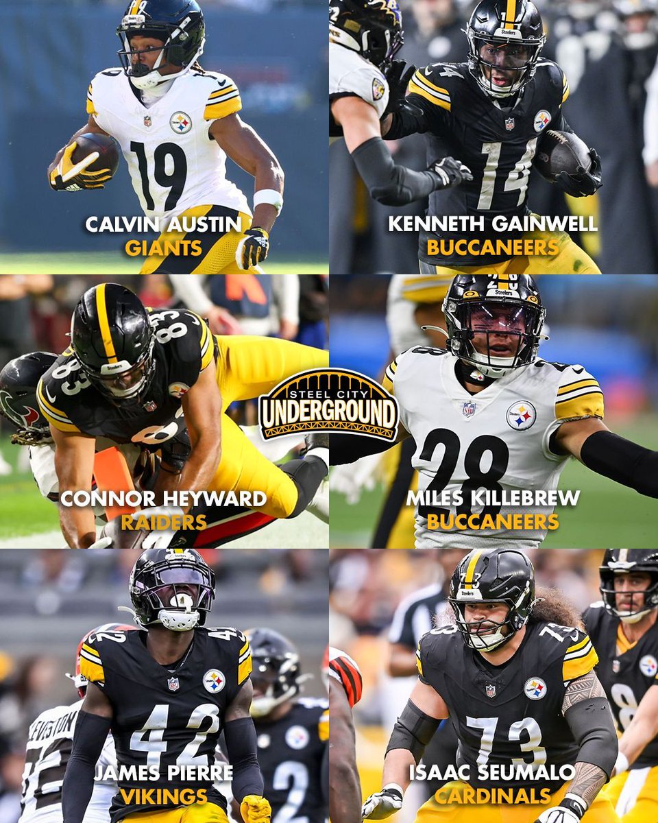 steelcityundrgr's tweet image. Notable names out the door. 🏈💛🖤 Free agency hit hard, but it’s the next man up in Pittsburgh. Thank you to the guys who gave everything for the black &amp;amp; gold — time to build the next chapter. 💪 #SteelersNation