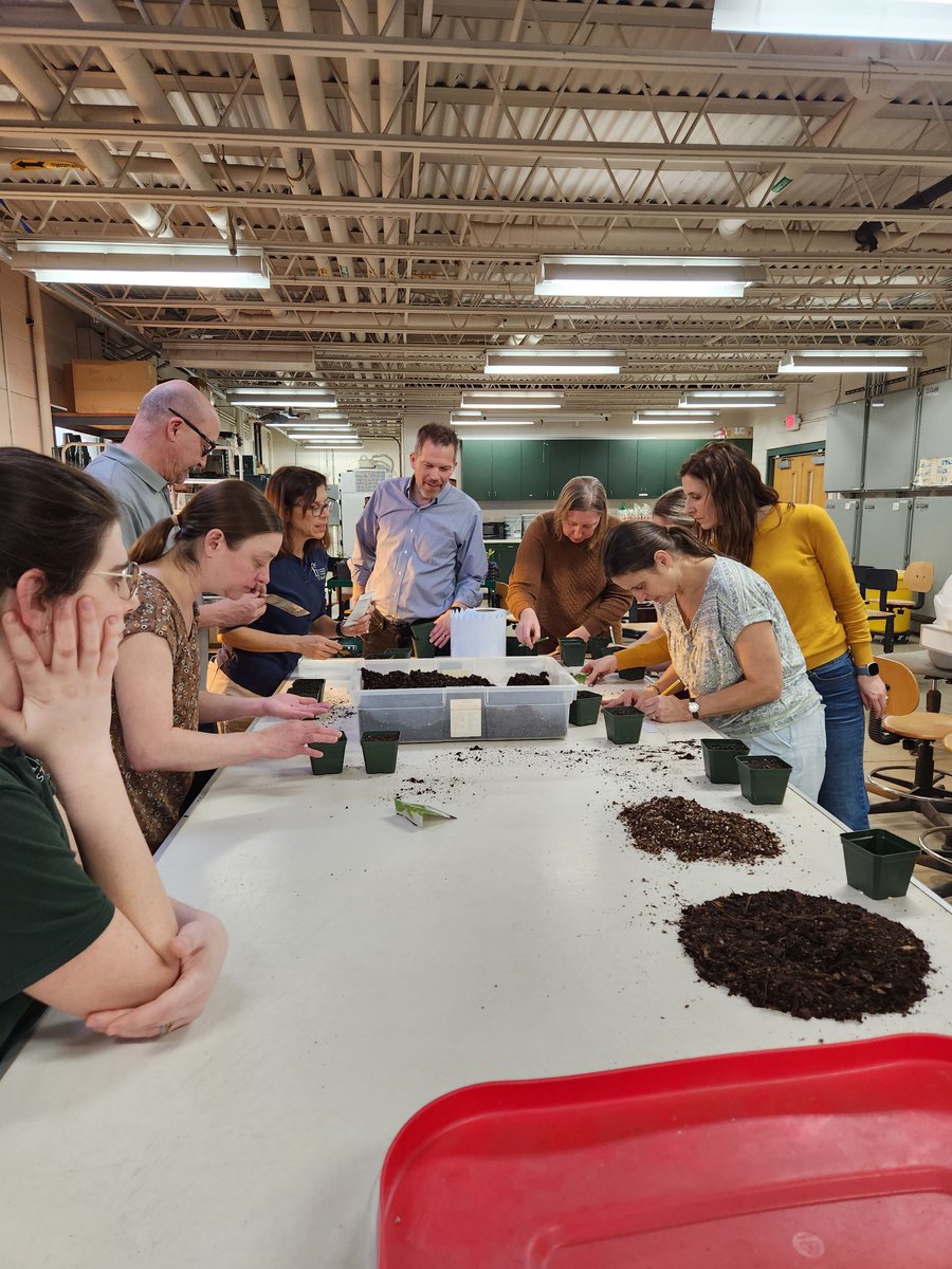 The first meeting of the "Growers Cohort" met this week at the Holden Arboretum.  Teachers from Perry, Madison, and the School of Innovation (SOI) learned about the best conditions for growing plants in their greenhouses donated by Arcadia Glasshouse.